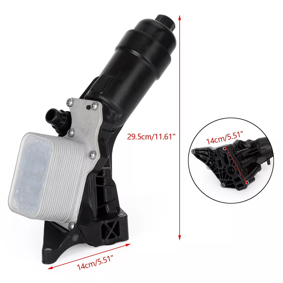 Oil Cooler Filter Housing For BMW: 1 Series, 2 Series, 3 Series, 4 Series, 5 Series, 6 Series, 7 Series, X1, X3, X4, X5, X6