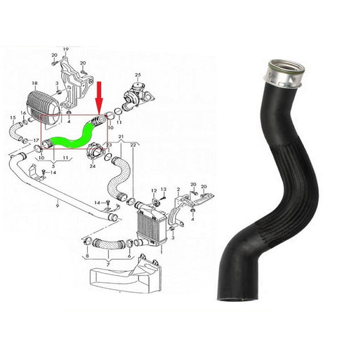 Intercooler Turbo Hose Pipe For Audi: A6