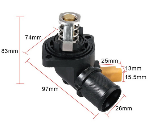 Engine Coolant Thermostat with Housing for Citroën, Fiat & Peugeot 1.4 – 1336Z2