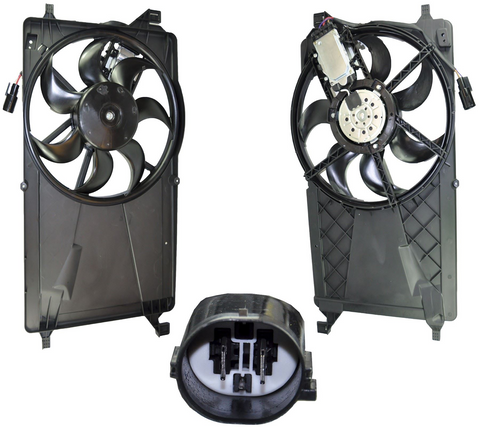 Engine Cooling Radiator Fan with Motor for Ford C-Max & Focus Mk2 (1.6L–2.0L)