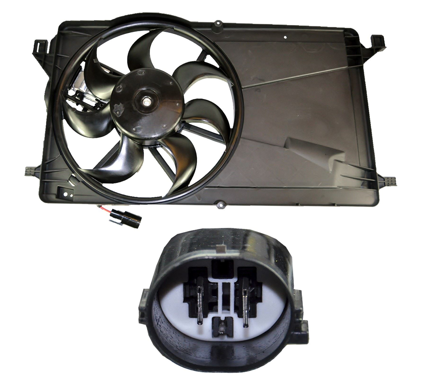 Ford Focus Mk2 / C-Max Radiator Fan Motor Unit – Petrol Engines 1.6 1.8 2.0