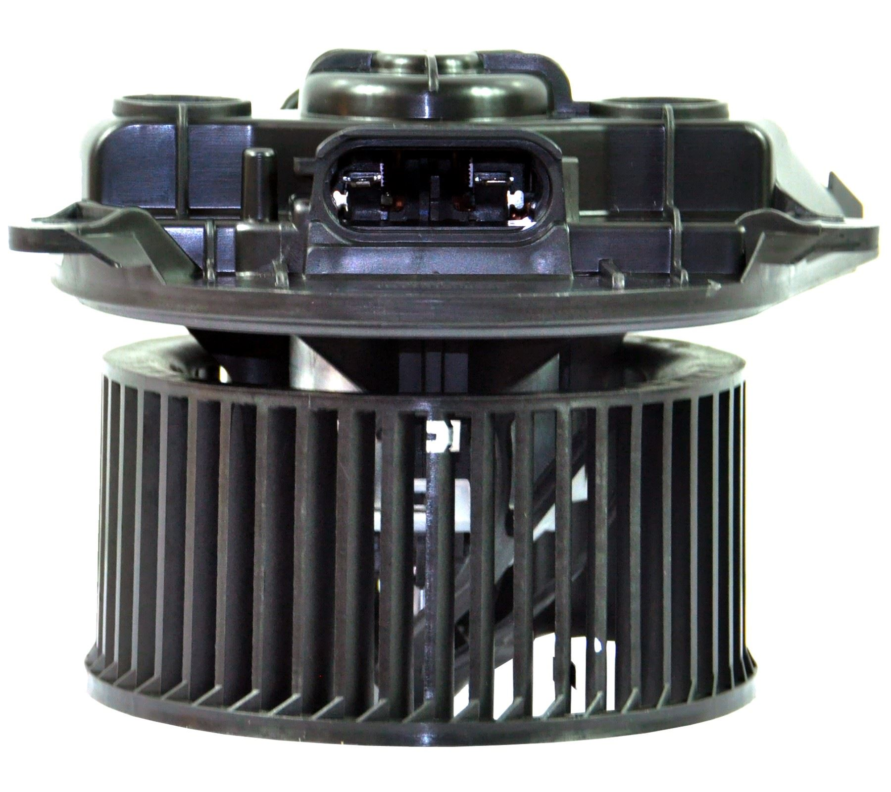 Car blower motor on a white background