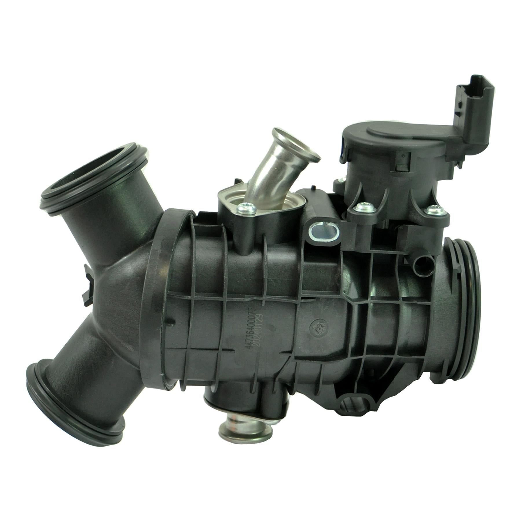 Close-up of the 5-pin electrical connector on the Jaguar/Land Rover throttle body