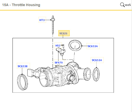 Throttle Body for Jaguar XF & Land Rover - Part # LR011275, LR049830