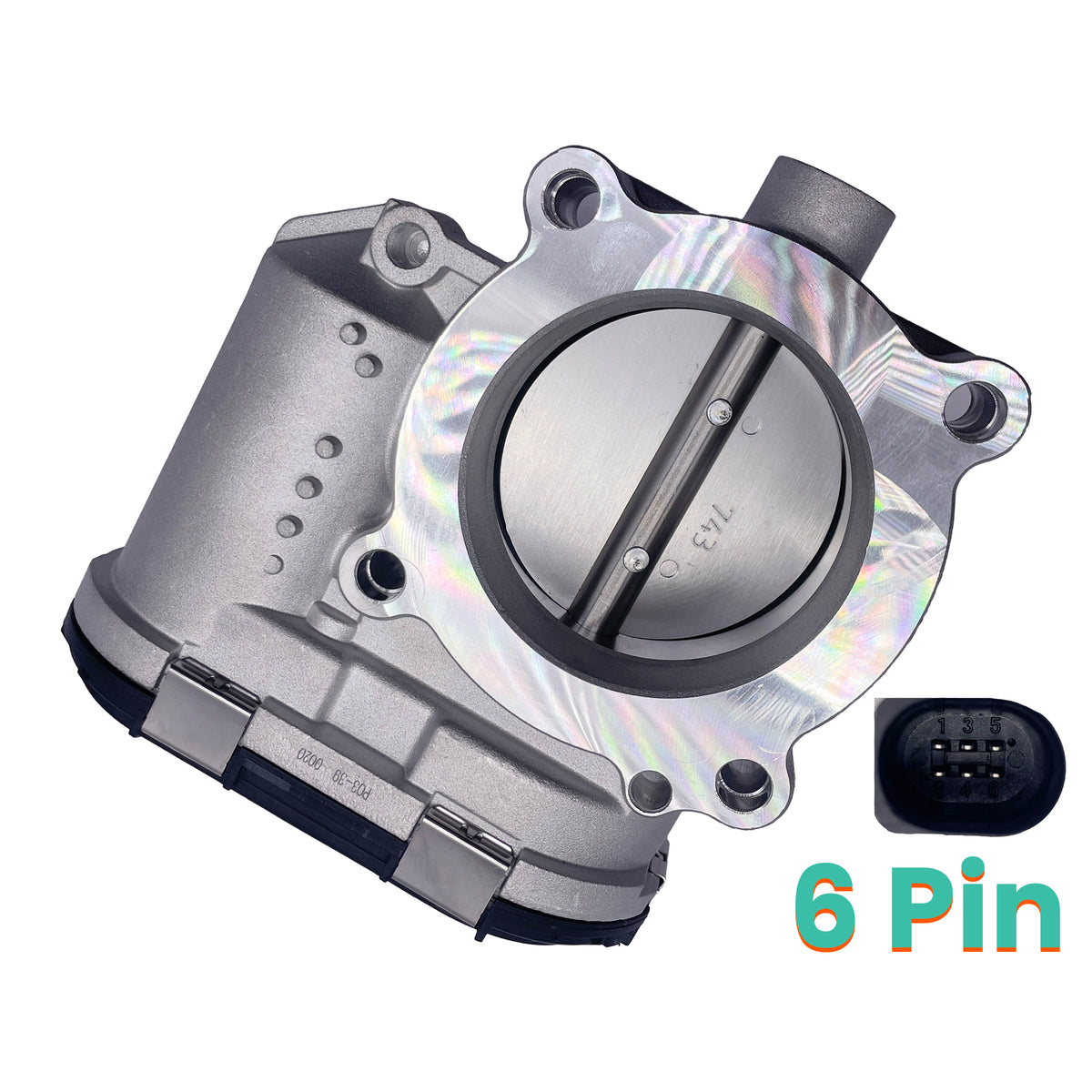 Throttle Body Valve Assembly for Audi A1 A3 A4 A5 A6 Q3 Q5 TT - 6-Pin