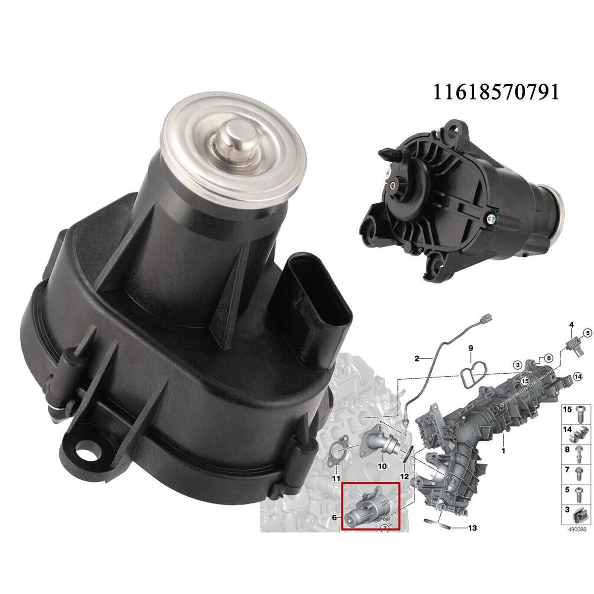 Inlet Intake Manifold 11617807991 11618570791 N47 N47D20 for BMW 1, 2, 3, 4, 5 Series F20 F30