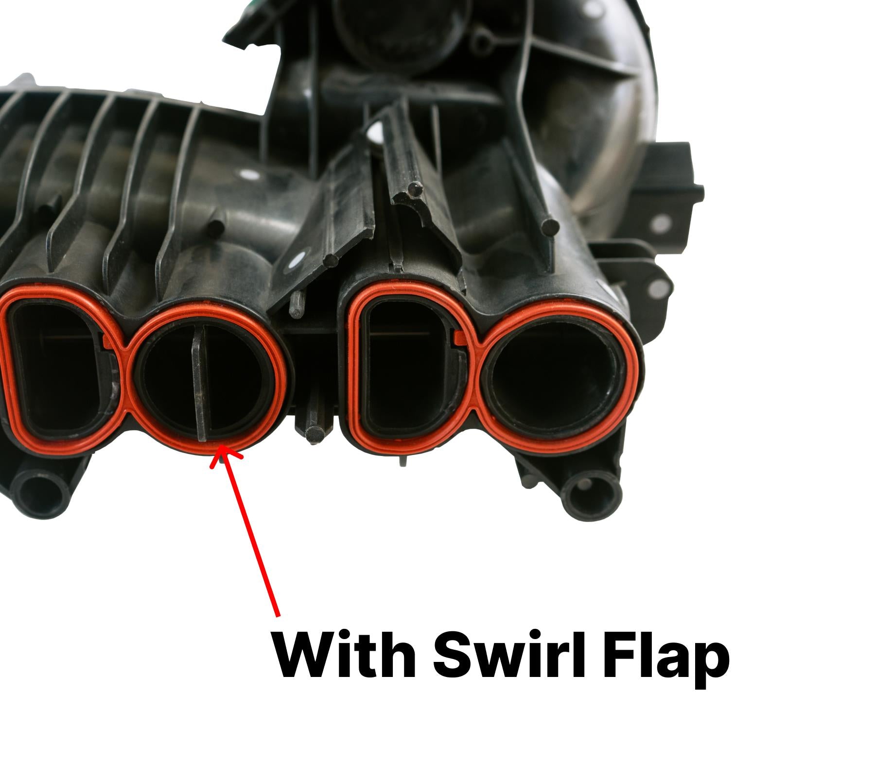 engine intake manifold assembly with swirl flap motor BMW 1 Series