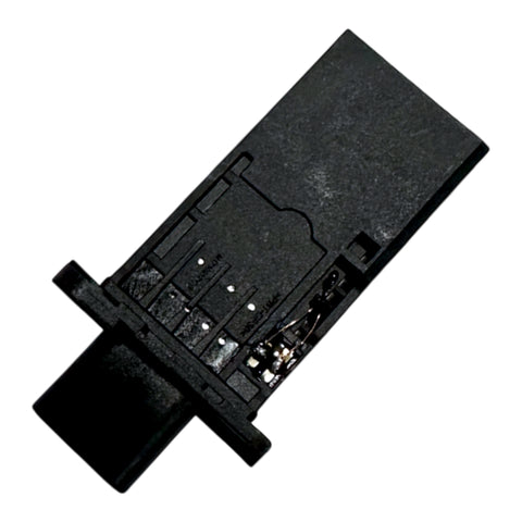 BMW 13628605565 hot film MAF sensor 4‑pin connector close up
