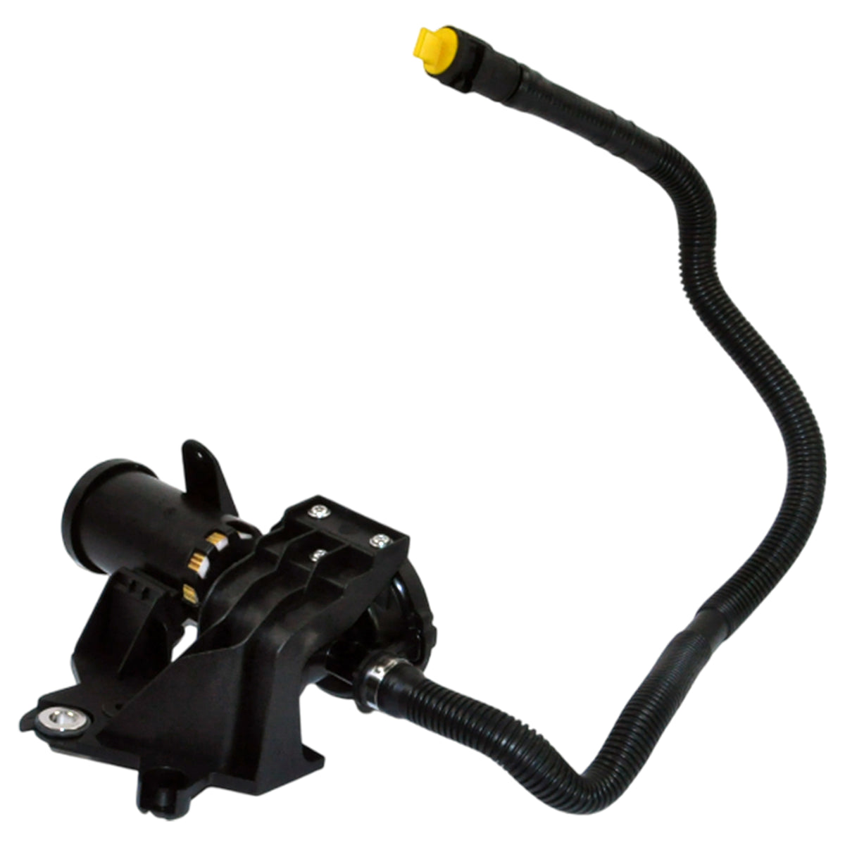 BMW fuel vapor canister hose detail of joint and clamp