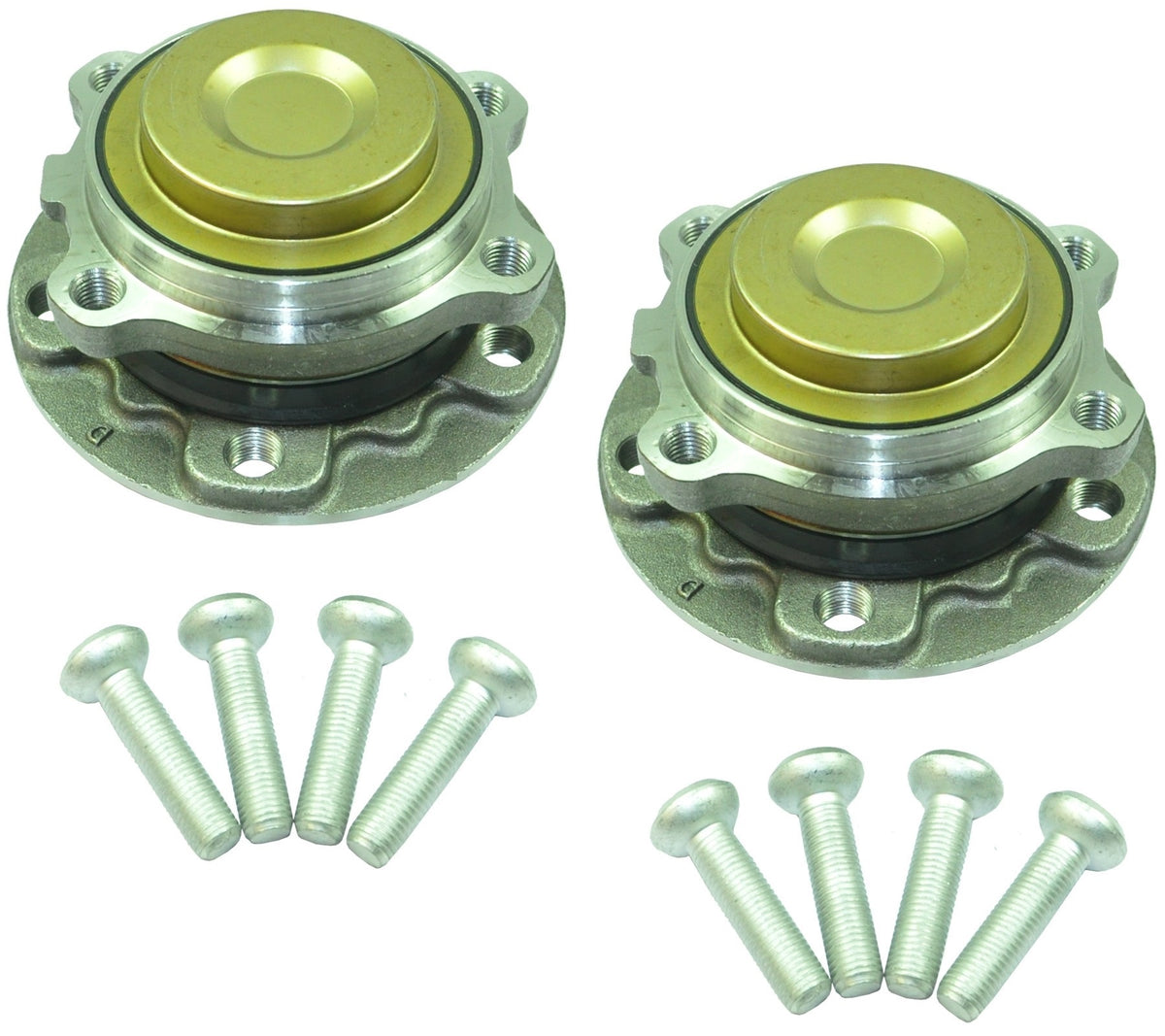 Durable front hub assembly for BMW