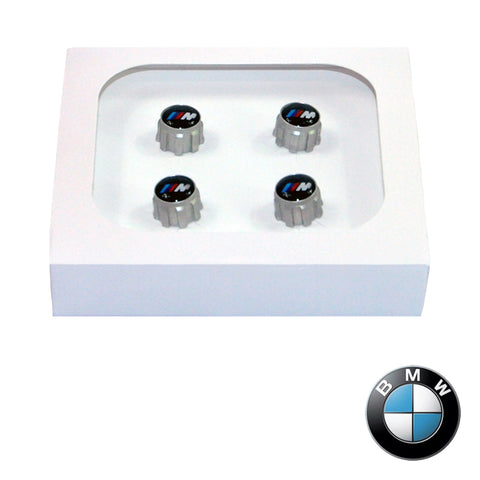 Genuine Aluminium Pack of 4 TPMS Tyre Valve Caps FOR BMW Series X1-X7 F20 F87 F45 F30 36122447402
