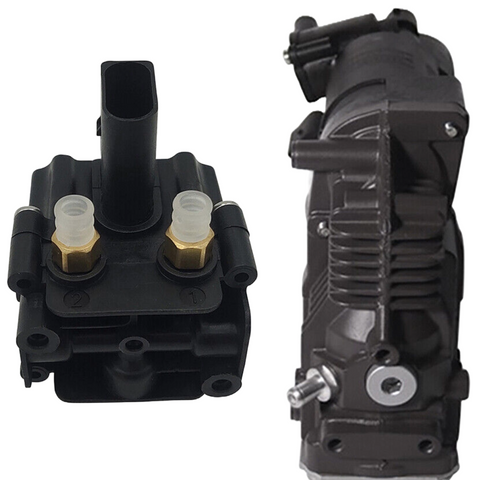 Complete air suspension pump unit including valve block for BMW E70 E71 E72