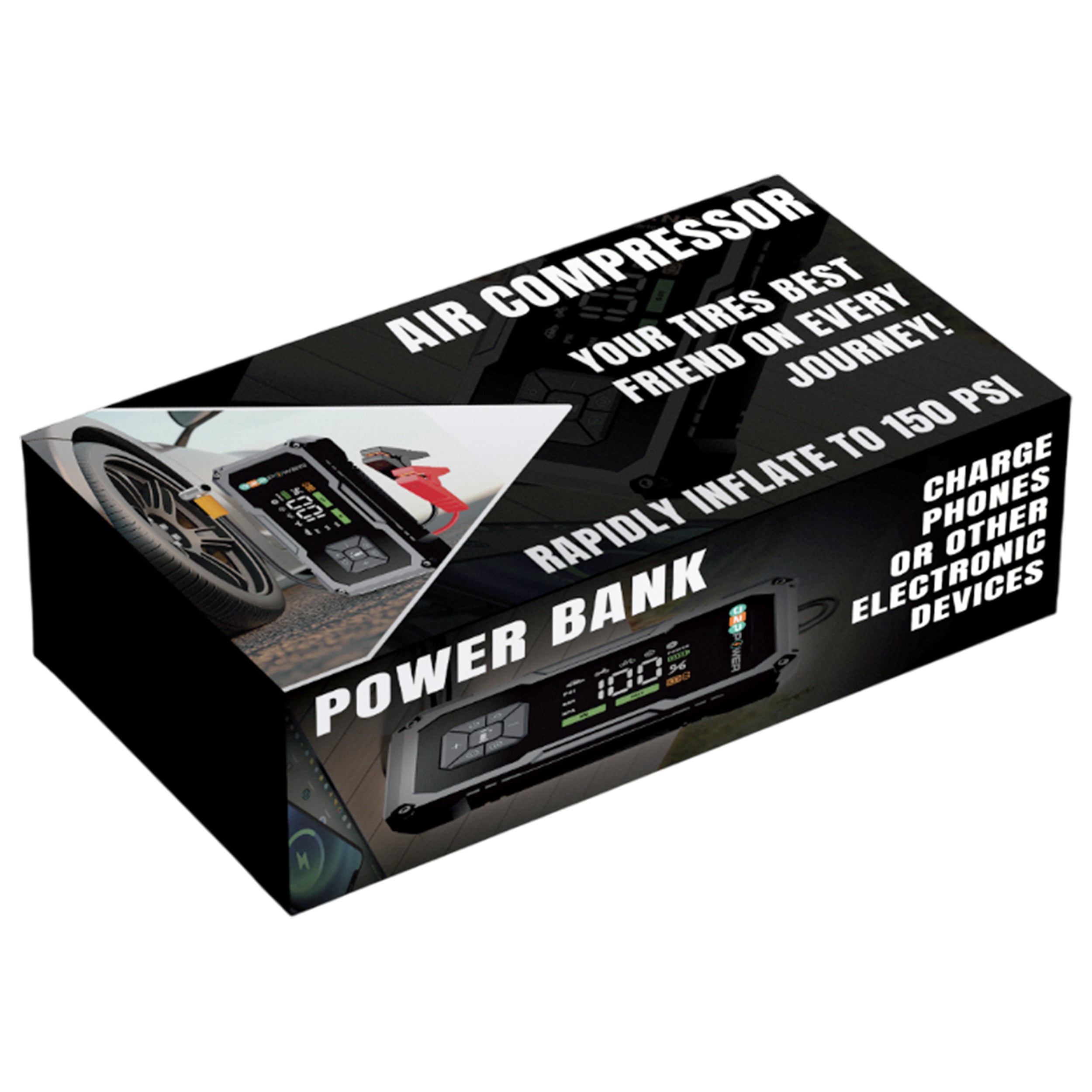 Portable emergency jump starter D2P Autoparts