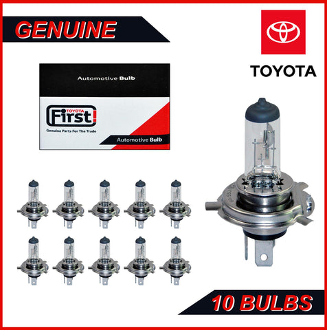 PACK OF 10 - H4 472 12V 60/55W Car Bulbs Headlight Bulbs Genuine Toyota
