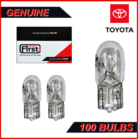 100 pack T10 W5W halogen bulbs