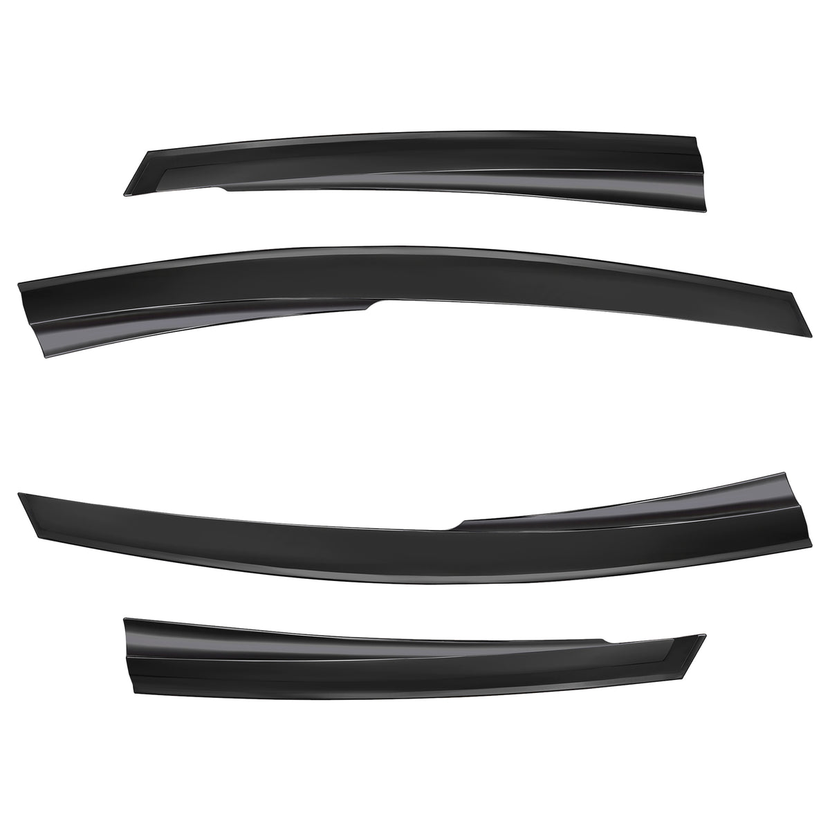 4pcs Of Front & Rear Wind Deflectors for Ford: Fiesta