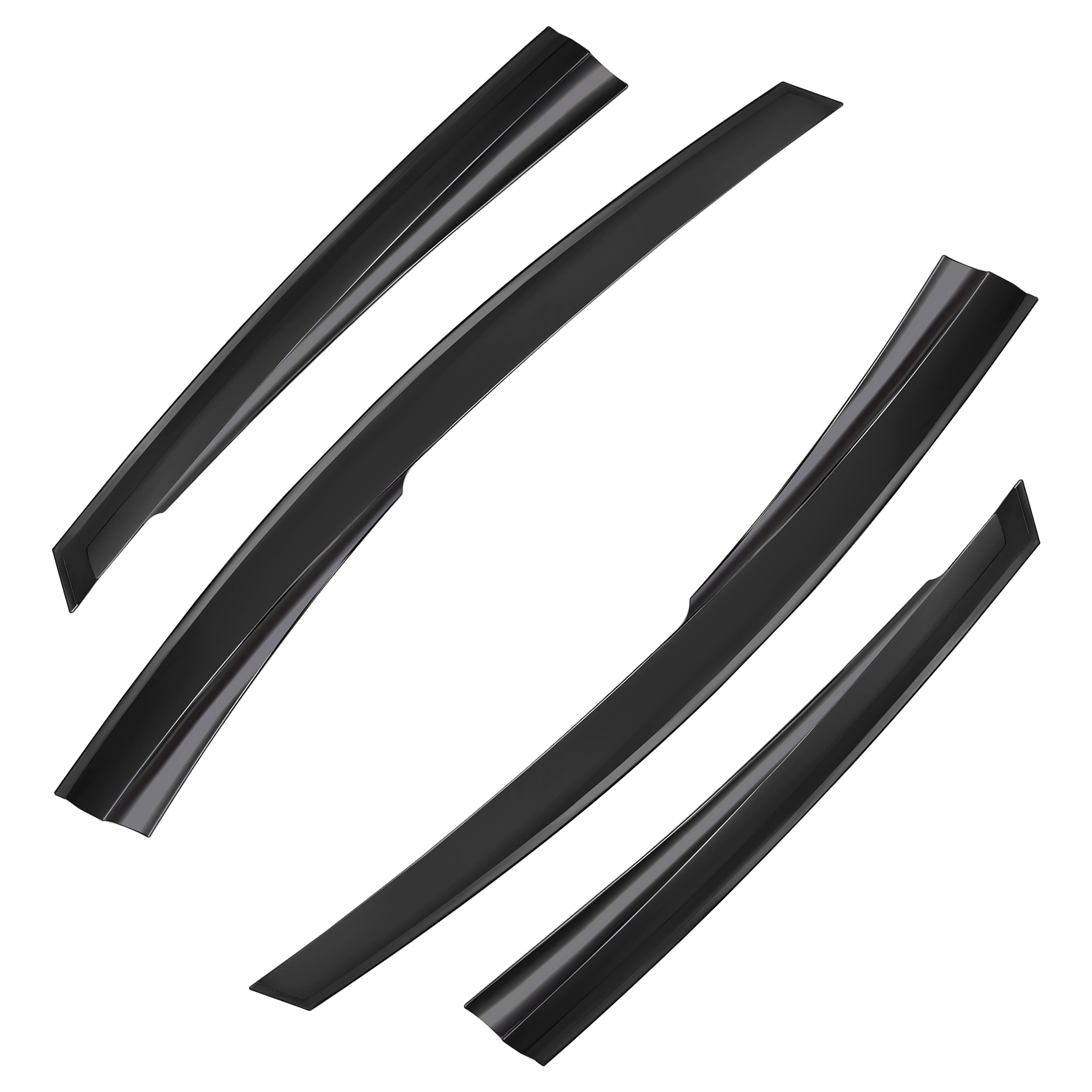 4pcs Of Front & Rear Wind Deflectors for Ford: Fiesta