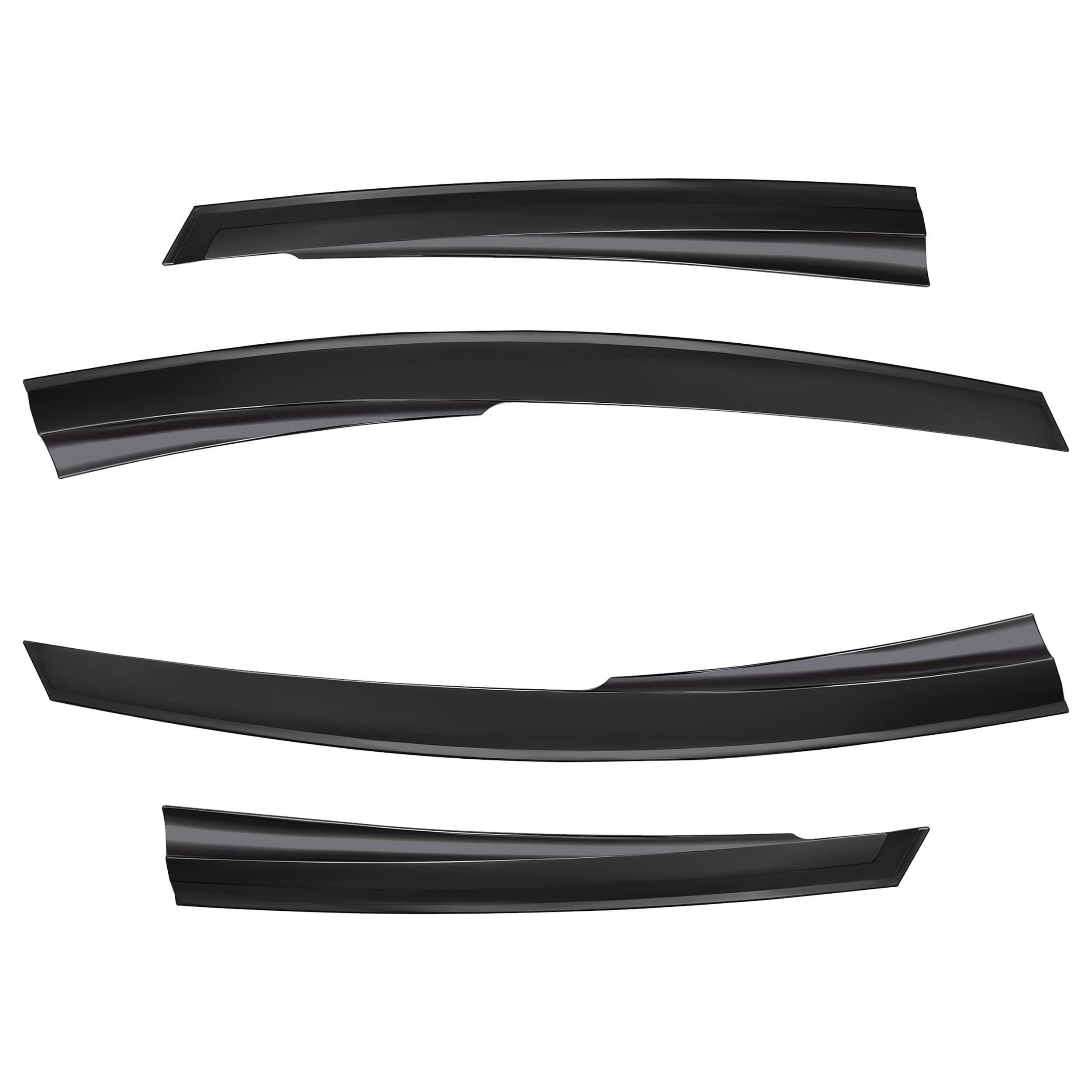 Dark smoke wind deflectors for Ford Tourneo Courier front