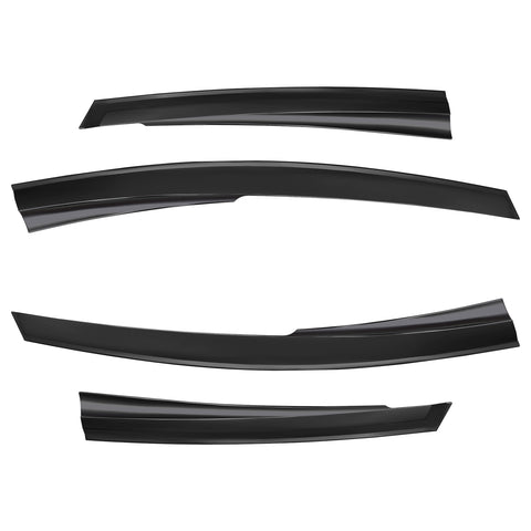 Dark smoke wind deflectors for Ford Tourneo Courier front