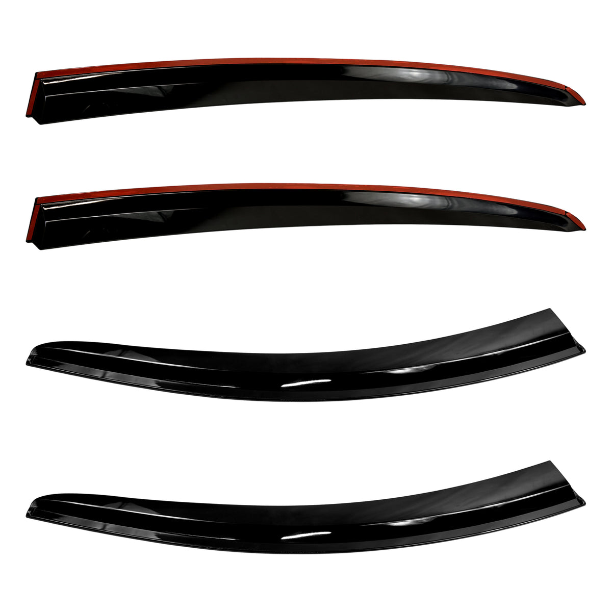 4pcs Of Front & Rear Wind Deflectors for Ford: Focus 2018- HB 5D/ SEDAN