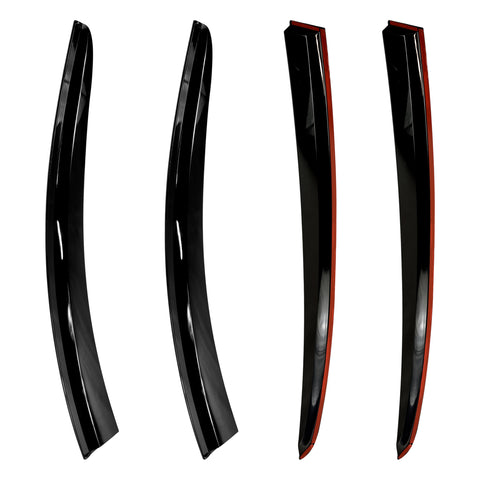 4pcs Of Front & Rear Wind Deflectors for Ford: Focus 2018- HB 5D/ SEDAN