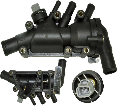 Thermostat Housing Assembly with Sensor & Thermostat for Ford Fiesta MK4 MK5 1.3 Petrol