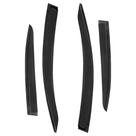 4pcs Front And Rear Wind Rain Sun Smoke Deflectors for Honda: Civic 2012-2016 SEDAN