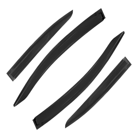 4pcs Front And Rear Wind Rain Sun Smoke Deflectors for Honda: Civic 2012-2016 SEDAN
