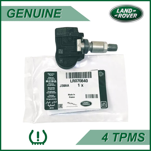 4-Pc Genuine TPMS Sensors – Jaguar & Land Rover Tyre Pressure Set