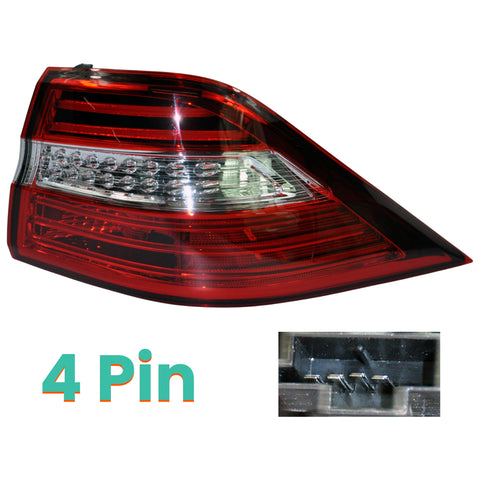 Mercedes right outer tail light assembly – aftermarket LED replacement unit
