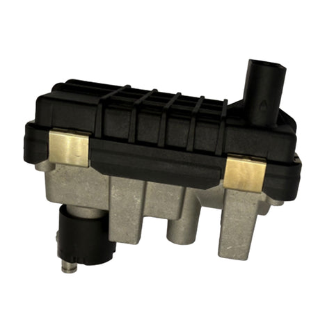 Turbo boost control valve actuator for Mercedes diesel engines close up