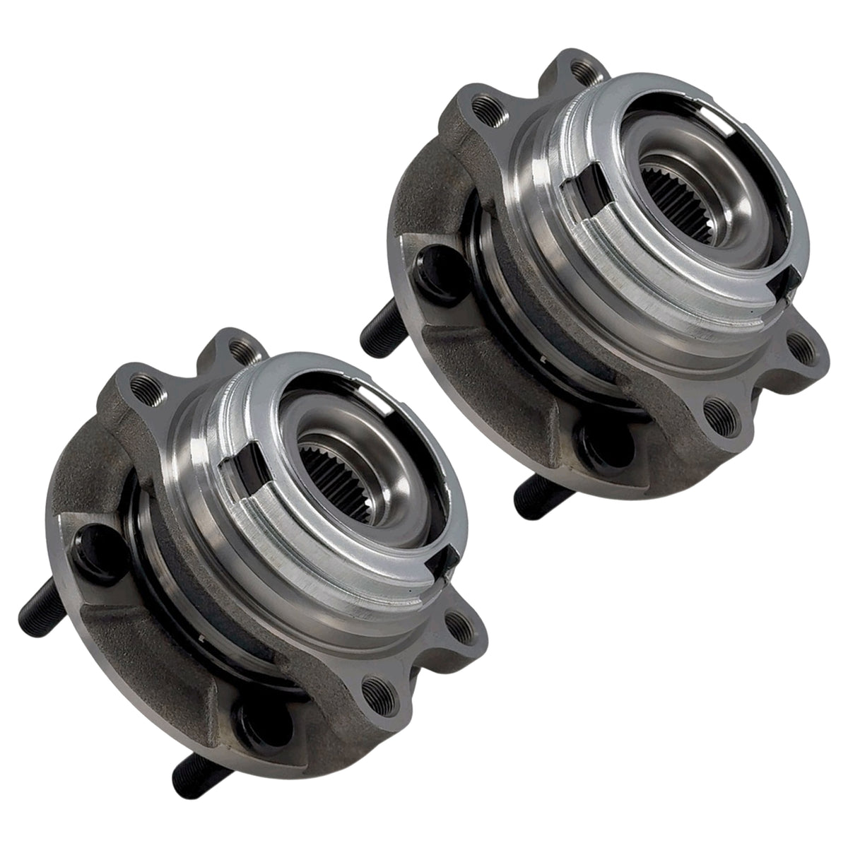 Front Wheel Hub Bearing Left & Right Pair for Nissan Murano II Z51, Elgrand E52 (2-Piece)