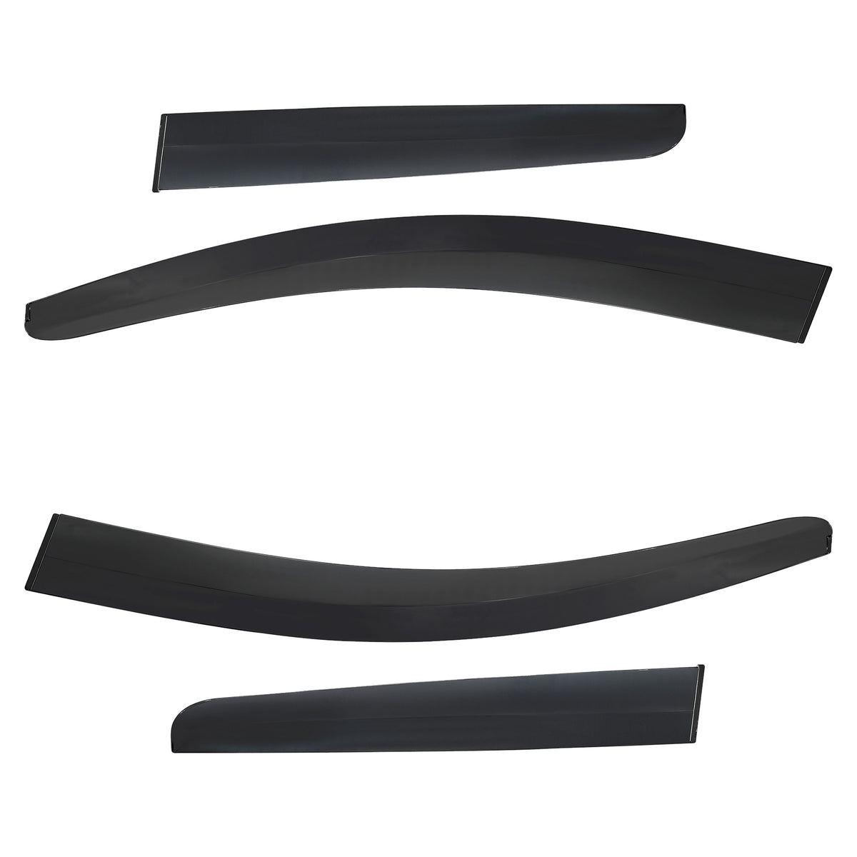 4pcs Of Front & Rear Wind Deflectors for Nissan: Qashqai+2