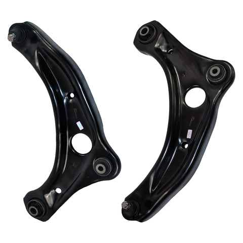 Pair of front wishbone arms for Nissan Micra suspension assembly