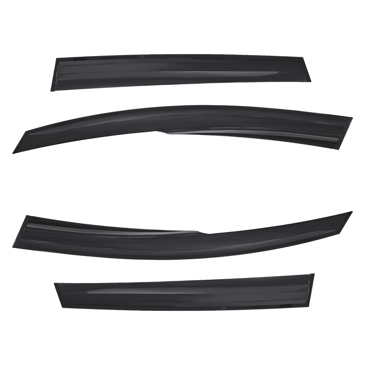 4pcs Of Front & Rear Wind Deflectors for Renault: Clio