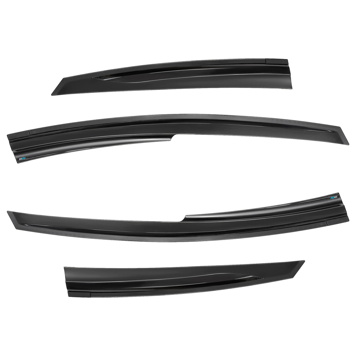 4pcs Of Front & Rear Wind Deflectors for Toyota: Prius 2009-2012 SEDAN
