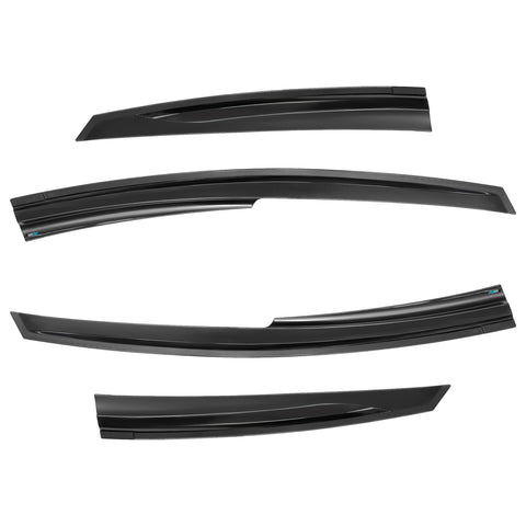 4pcs Of Front & Rear Wind Deflectors for Toyota: Prius 2009-2012 SEDAN