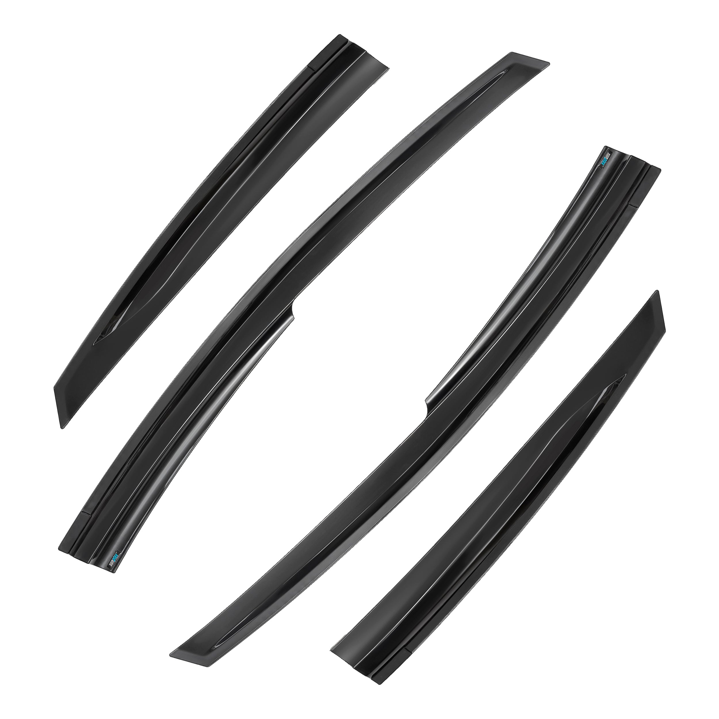 4pcs Of Front & Rear Wind Deflectors for Toyota: Prius