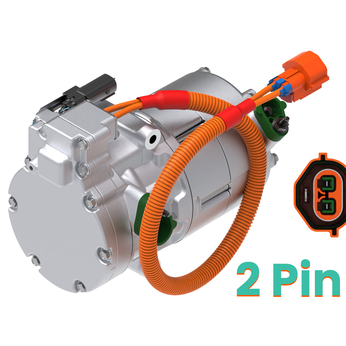 Tesla electric vehicle A/C compressor assembly