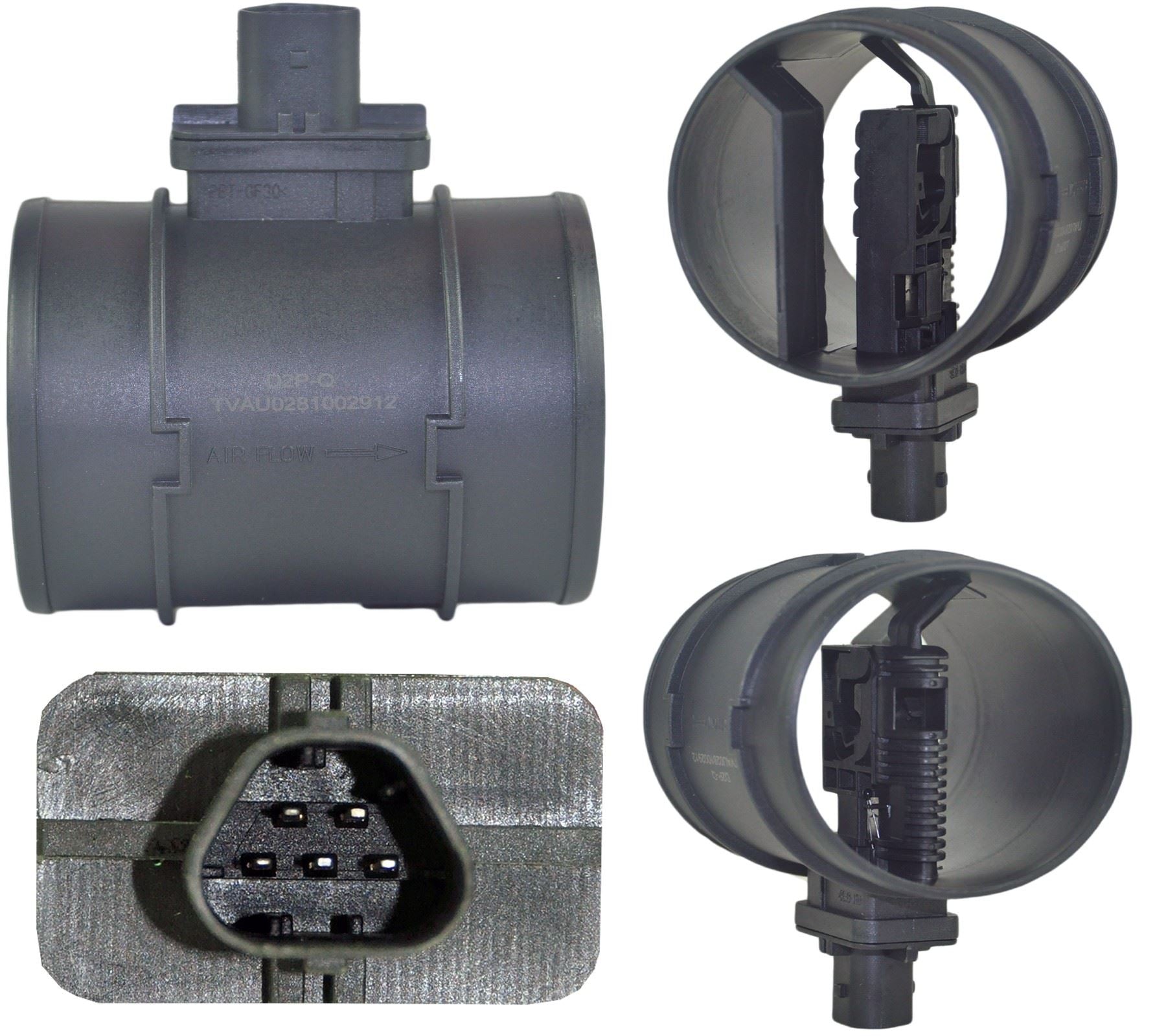 Replacement MAF sensor 0281002912 compatible with GM/Opel/Vauxhall turbo-diesel models