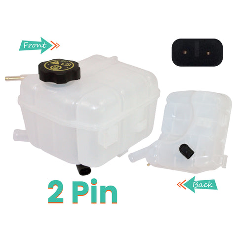 Radiator Coolant Expansion Header Tank & Cap For Chevrolet: Malibu, Opel: Insignia, Saab: 9-5, Vauxhall: Insignia