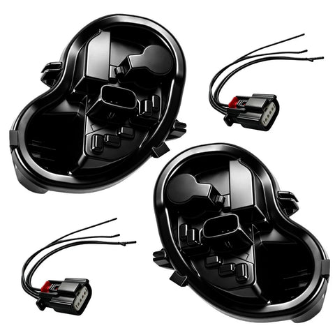 Rear Left & Right Tail Light Bulb Holders Pair with Repair Plugs for Vauxhall Astra K (2015-2022)