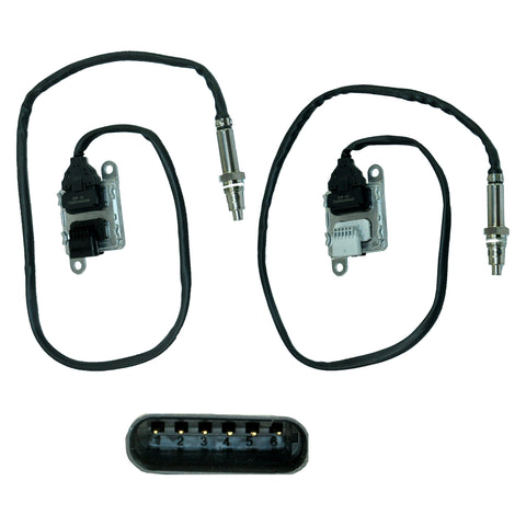 Pair of Nitrogen Oxide (NOx) Sensors for Vauxhall/Opel Astra K 1.6 CDTi | OEM 55495596 & 55495597