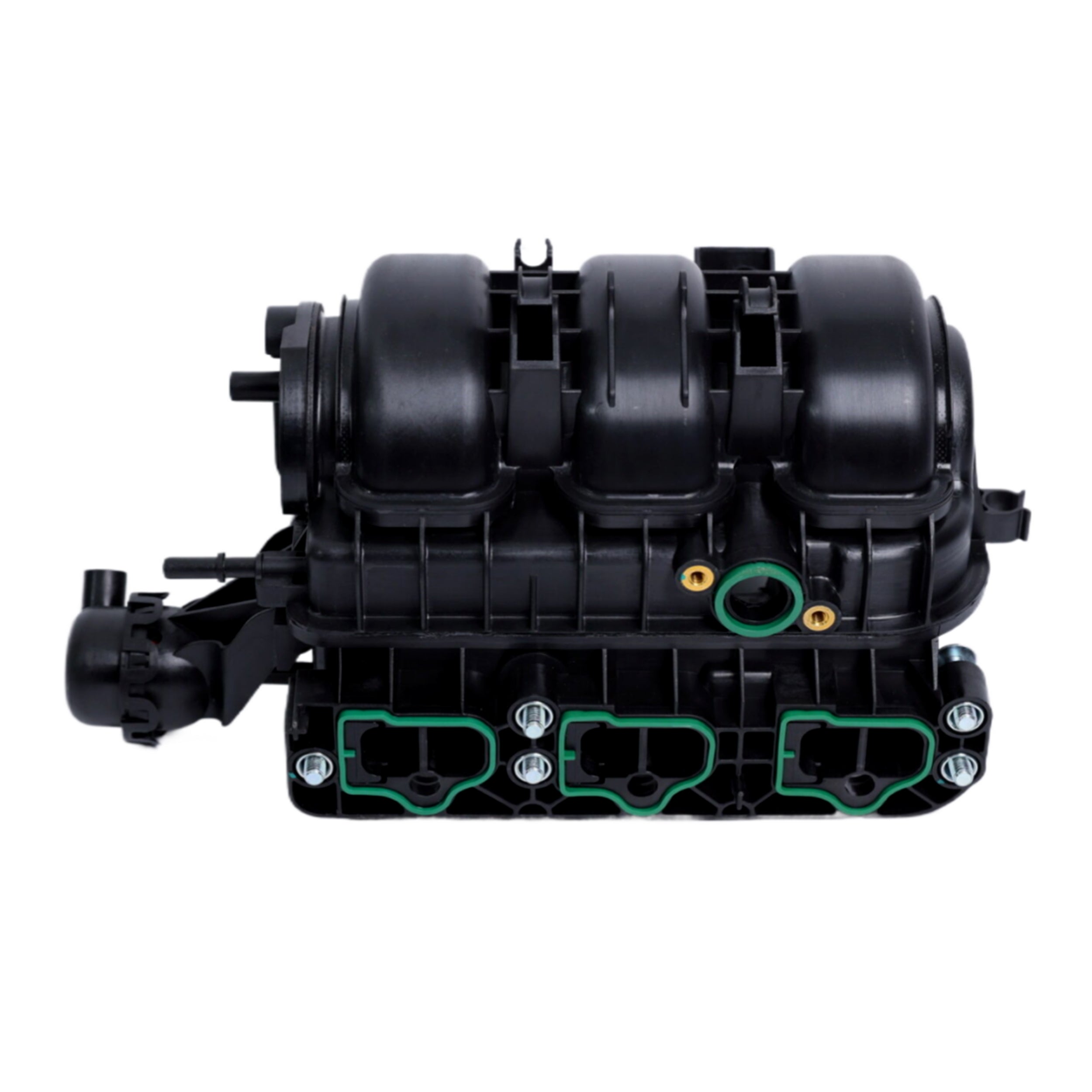 Front view of the Vauxhall Corsa intake manifold with visible connections