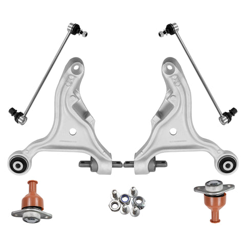 Front Lower Suspension Wishbone Track Control Arms Kit For Volvo S60, S80, V70, Xc70, Xc90