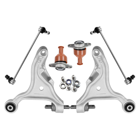 Front Lower Suspension Wishbone Track Control Arms Kit For Volvo S60, S80, V70, Xc70, Xc90