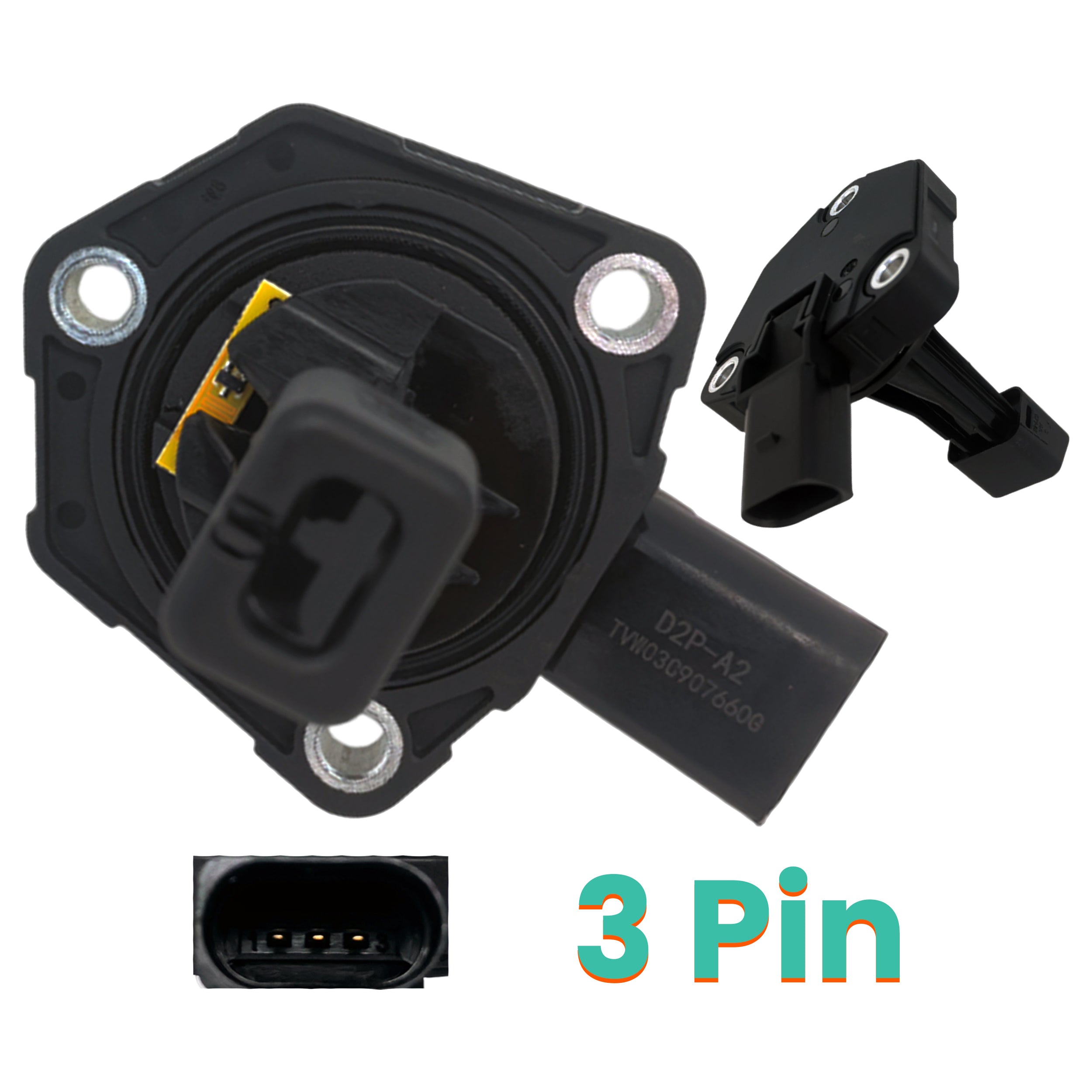 Sensor for detecting engine oil level in Audi vehicles.