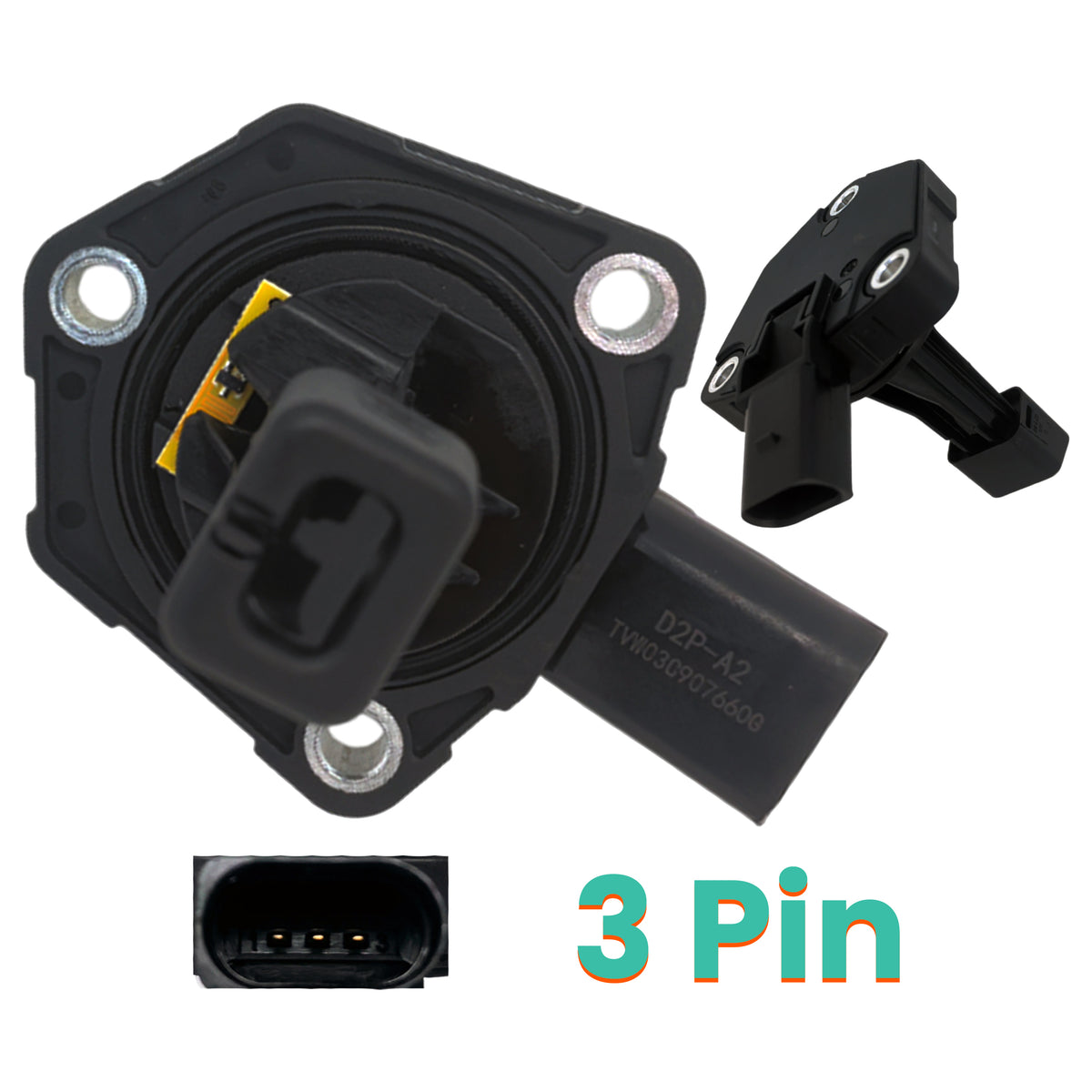Sensor for detecting engine oil level in Audi vehicles.