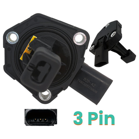 Sensor for detecting engine oil level in Audi vehicles.