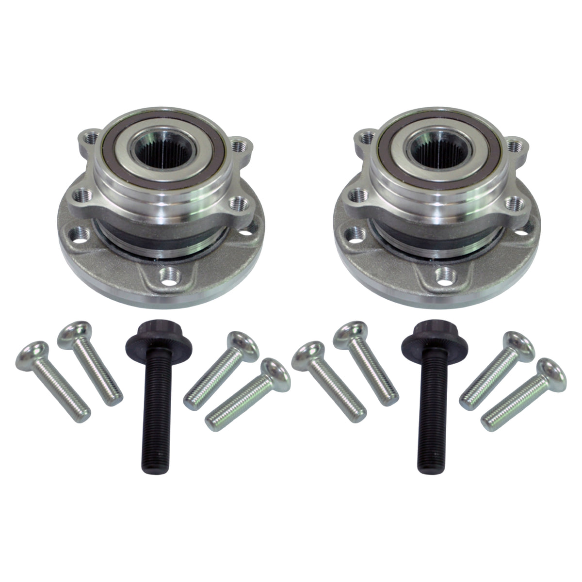 2x Front Wheel Hub Bearing Kit For Audi: A1, A3, Seat: Alhambra, Altea, Skoda: Octavia, Superb VW: Beetle, Caddy